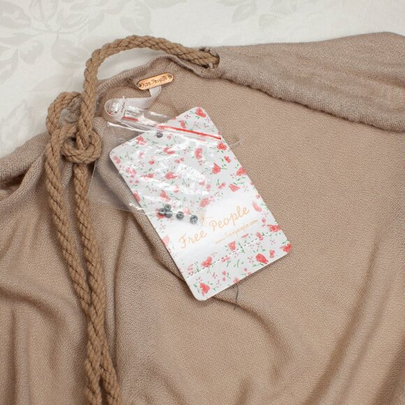 Free People Fiesta Sand Color Bohemian Style Small Tunic - Picture 5 of 8